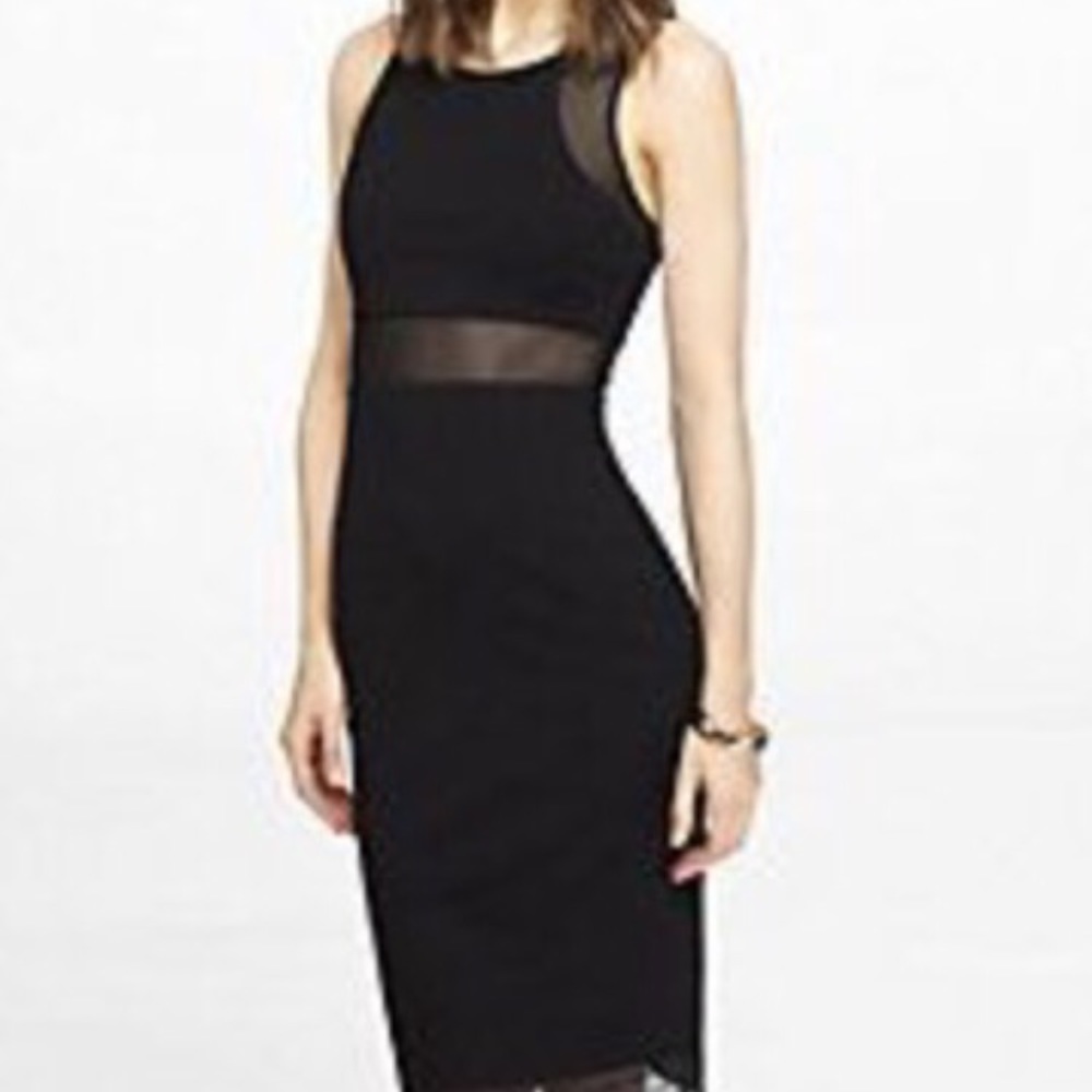 ⚡️FLASH SALE Express Cocktail Dress Sheer Inserts